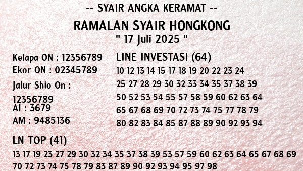 Prediksi Hongkong