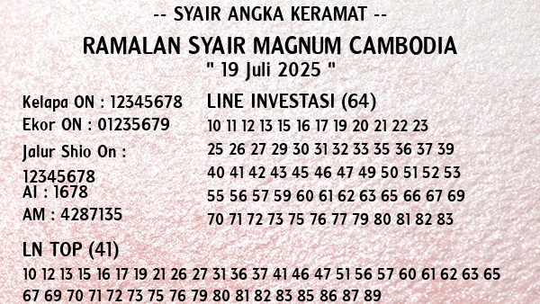 Prediksi Magnum Cambodia