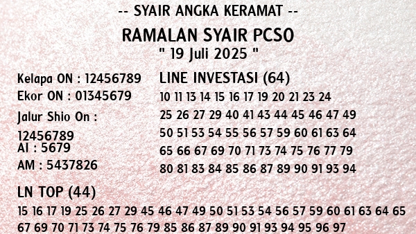 Prediksi Pcso