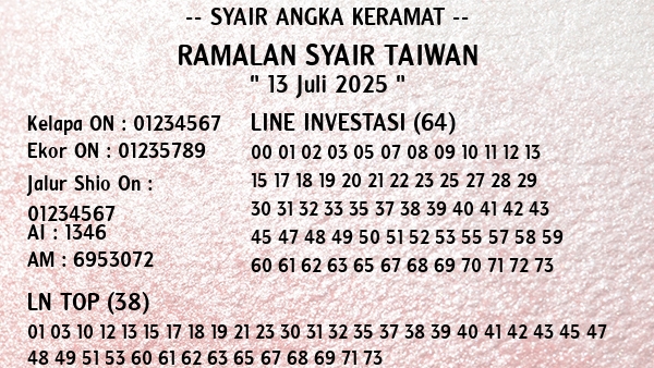 Prediksi Taiwan