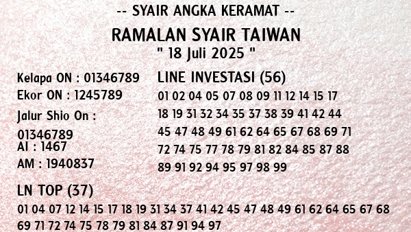 Prediksi Taiwan