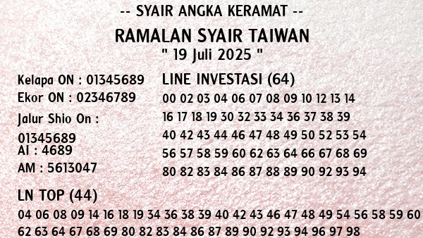 Prediksi Taiwan